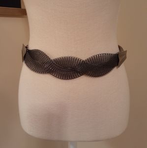 Vintage Silver Filagree Stretch Belt XS